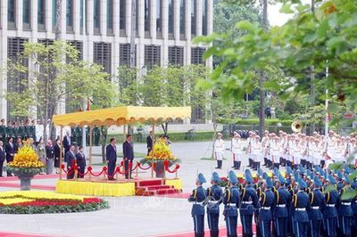 Tổng Bí thư, Chủ tịch nước Tô Lâm chủ trì Lễ đón Tổng thống Myanmar