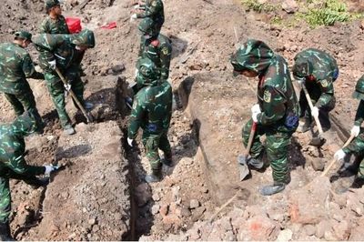 Phát hiện thêm 11 hài cốt, 5 di vật tại Công viên Lê Thị Riêng
