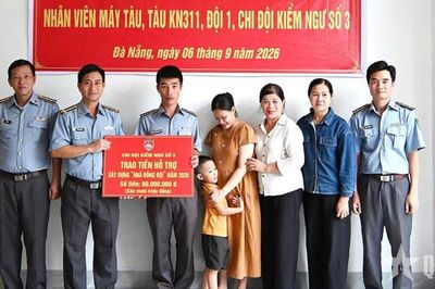Chi đội Kiểm ngư số 3 khánh thành, bàn giao 'Nhà đồng đội'