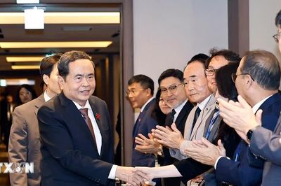 Toàn cảnh Chủ tịch Quốc hội Trần Thanh Mẫn gặp gỡ những người bạn Hàn Quốc