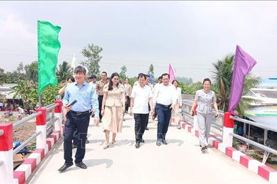 Cà Mau khánh thành cầu mới nối đôi bờ tuyến kênh Cầu Sập - Ninh Quới