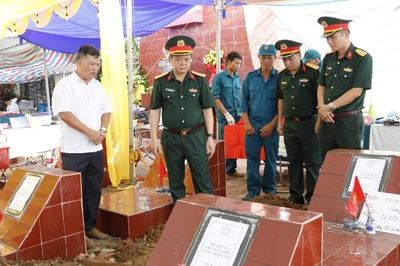 Bắc Ninh: Lấy mẫu ADN 109 hài cốt liệt sĩ chưa xác định được thông tin tại xã Bố Hạ