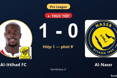 TRỰC TIẾPTrực tiếp Al-Ittihad FC vs Al-Nassr: Al-Ittihad FC mở tỷ số