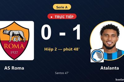 TRỰC TIẾPTrực tiếp AS Roma vs Atalanta: Atalanta mở tỷ số