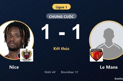 Hòa Le Mans trên sân nhà, Nice chôn chân trong nhóm cầm đèn đỏ Ligue 1