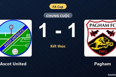 Ascot United bất phân thắng bại với Pagham tại FA Cup
