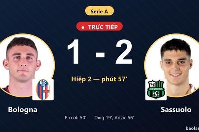 TRỰC TIẾPTrực tiếp Bologna vs Sassuolo: Sassuolo vượt lên dẫn trước