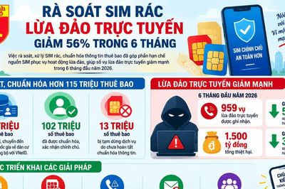 13 triệu SIM bị tạm dừng, lừa đảo trực tuyến giảm 56%