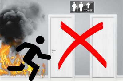 Tuyệt đối không chạy vào nhà vệ sinh khi xảy ra cháy