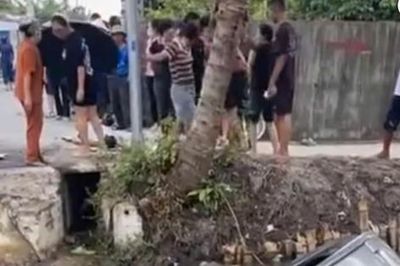 Hải Phòng: Điều tra vụ ô tô lao xuống mương khiến hai vợ chồng tử vong