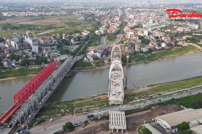 Hà Nội: Tăng tốc thi công cây cầu hơn 1.800 tỷ đồng, chuẩn bị hợp long sau gần 3 năm