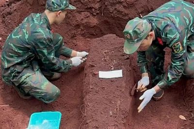 Đội K76 quy tập thêm 4 hài cốt liệt sĩ tại khu vực biên giới thành phố Đồng Nai