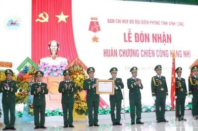 Bộ đội Biên phòng tỉnh Vĩnh Long đón nhận Huân chương Chiến công hạng Nhì