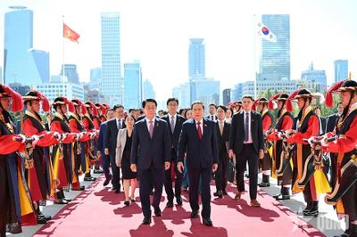 Chủ tịch Quốc hội Hàn Quốc Cho Jeong Sik chủ trì lễ đón trọng thể Chủ tịch Quốc hội Trần Thanh Mẫn