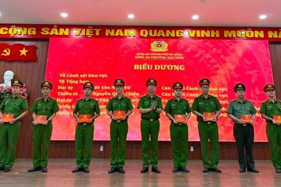 Công an phường Hải Châu biểu dương nhiều tập thể, cá nhân có thành tích nổi bật