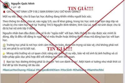Công an Gia Lai bác tin nữ sinh cấp 2 bị đánh sau lễ khai giảng