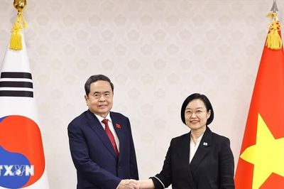 Chủ tịch Quốc hội Trần Thanh Mẫn hội kiến Thủ tướng Hàn Quốc Han Seong-sook