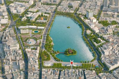 Phối cảnh điều chỉnh khu vực hồ Hoàn Kiếm