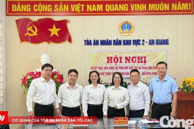 TAND khu vực 2 – An Giang và Đoàn Hội thẩm nhân dân ký kết quy chế phối hợp