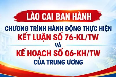 Lào Cai ban hành Chương trình hành động thực hiện Kết luận số 76-KL/TW và Kế hoạch số 06-KH/TW của Trung ương