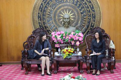 Thứ trưởng Phan Thị Thắng tiếp Tập đoàn Mixue bên lề Hội nghị kết nối chuỗi cung ứng tại tỉnh Tây Ninh
