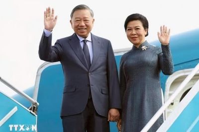Tổng Bí thư, Chủ tịch nước Tô Lâm cùng Phu nhân lên đường thăm Nga, Pháp và dự Hội nghị Thượng đỉnh Không gian vũ trụ
