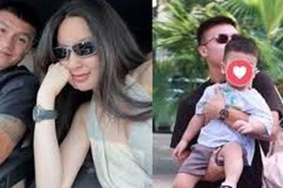 Quang Hải tạm 'rời sân cỏ', khoảnh khắc cùng vợ đưa con trai đi học gây chú ý