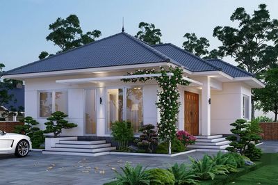 Xây nhà mái Nhật 1 tầng 3 phòng ngủ 130m² khoảng bao nhiêu?