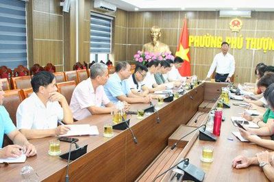 Phường Phú Thượng triển khai lấy ý kiến về điều chỉnh Quy hoạch phân khu đô thị sông Hồng