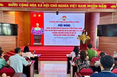Phú Thượng: Phát huy vai trò MTTQ trong lấy ý kiến nhân dân về quy hoạch sông Hồng