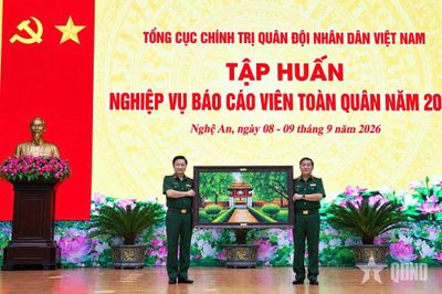 Khai mạc Hội nghị tập huấn nghiệp vụ báo cáo viên toàn quân năm 2026