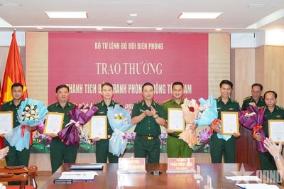 Bộ tư lệnh Bộ đội Biên phòng trao thưởng thành tích phòng, chống tội phạm