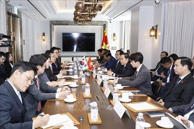 Chủ tịch Quốc hội Trần Thanh Mẫn tiếp lãnh đạo một số tập đoàn lớn của Hàn Quốc