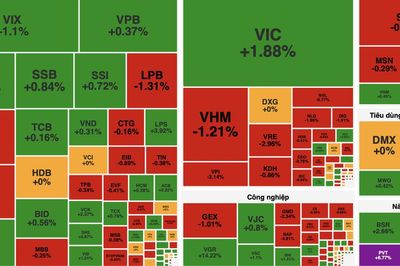 Dòng tiền cuối phiên nhập cuộc, VN-Index đảo chiều tăng hơn 8 điểm