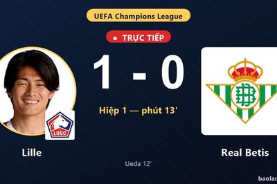 TRỰC TIẾPTrực tiếp Lille vs Real Betis: Lille mở tỷ số