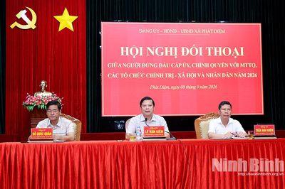 Xã Phát Diệm tổ chức hội nghị đối thoại với cán bộ, đảng viên và nhân dân