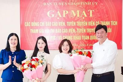 Gặp mặt, biểu dương báo cáo viên, tuyên truyền viên giỏi năm 2026