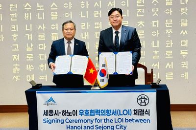 Hà Nội và Sejong ký Ý định thư về quan hệ hữu nghị và hợp tác