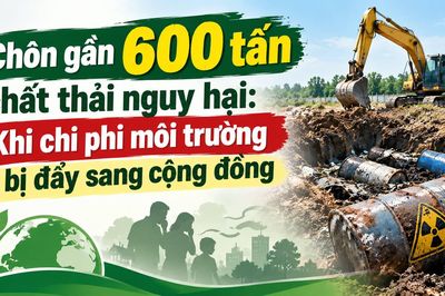 Chôn gần 600 tấn chất thải nguy hại: Khi chi phí môi trường bị đẩy sang cộng đồng