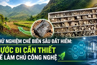 Thử nghiệm chế biến sâu đất hiếm: Bước đi cần thiết để làm chủ công nghệ