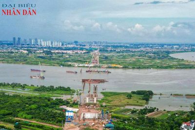Cầu Ngọc Hồi 12.000 tỷ đồng tăng tốc thi công, quyết tâm về đích trước thềm APEC 2027