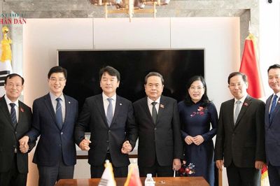 Chủ tịch Quốc hội Trần Thanh Mẫn tiếp Chủ tịch Nhóm Nghị sĩ hữu nghị Hàn Quốc - Việt Nam