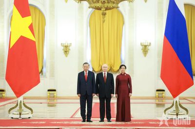 Tổng thống Liên bang Nga Vladimir Putin chủ trì Lễ đón Tổng Bí thư, Chủ tịch nước Tô Lâm