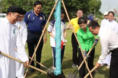 Khánh thành 'Vườn cây Đại đoàn kết' ven bờ Rạch Xuyên Tâm