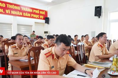 100% CSGT TP Huế được tập huấn nghiệp vụ