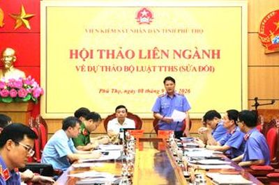 VKSND tỉnh Phú Thọ tổ chức Hội thảo liên ngành về dự thảo Bộ luật Tố tụng hình sự (sửa đổi)