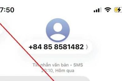 Từ nội dung tin nhắn ở số điện thoại '+84 85 8581482', Công an Hà Nội ra cảnh báo gấp