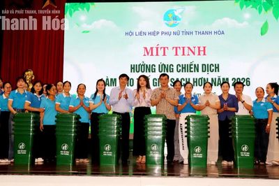 Mít tinh hưởng ứng Chiến dịch “Làm cho thế giới sạch hơn năm 2026”