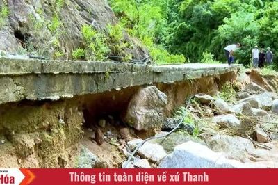 Sớm khắc phục các điểm sạt lở trên tuyến đường từ thôn Pọong đi Co Cài