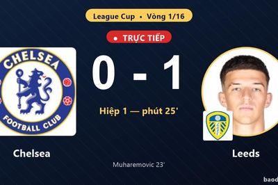 TRỰC TIẾPTrực tiếp Chelsea vs Leeds: Leeds mở tỷ số